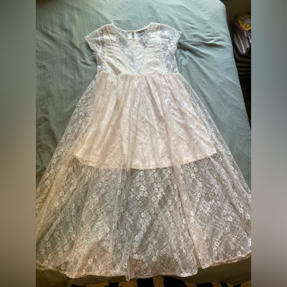 Altar’d State White Lace Maxi Dress — Size XS!!